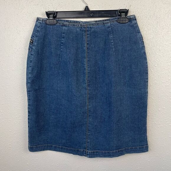 Georgiou Studio Denim Mini Skirt Size 6 EUC - Picture 2 of 3